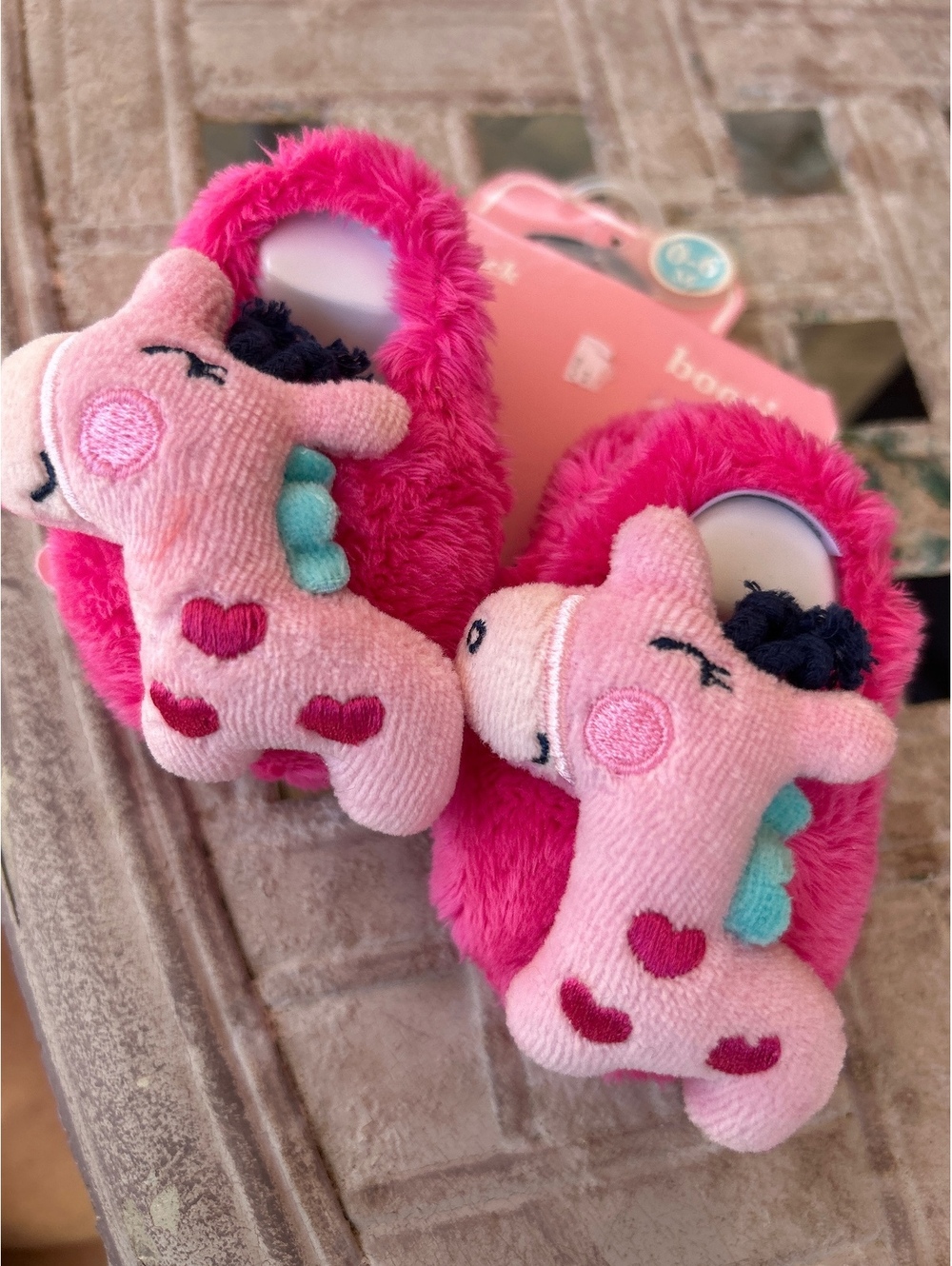 Gerber baby giraffe slippers